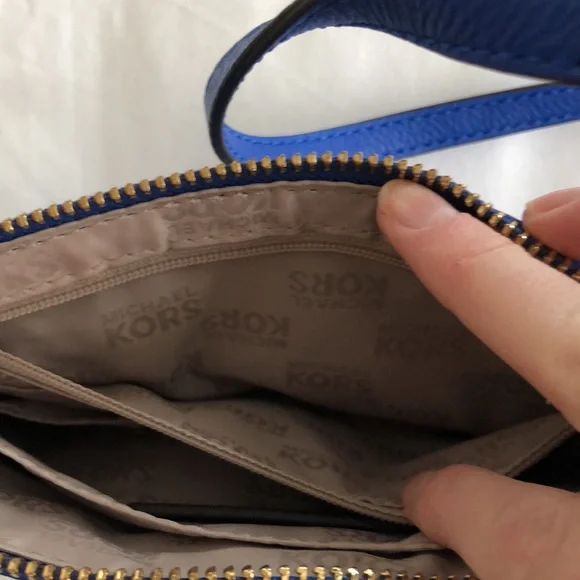 Cobalt Blue Michael Kors Purse - Picture 6 of 10